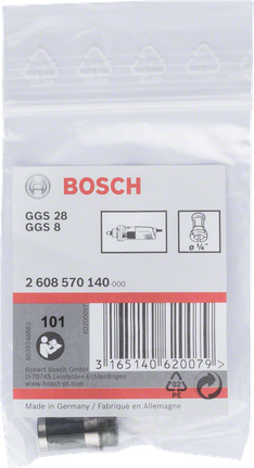 Bosch 1/4″ spännhylsa utan låsmutter.