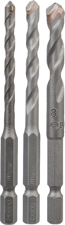 Bosch 3-delad HEX-9 kakelborrsats 5/6/8 mm.