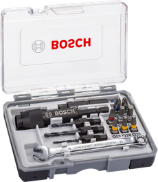 Bosch 20-delars Drill&Drive skruvmejselbitssats i fodral.