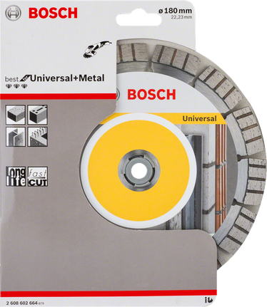 Bosch Universal+Metall diamantkapskiva 180 mm.