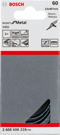 Bosch X450 slipband 60 grit 13×457 mm.
