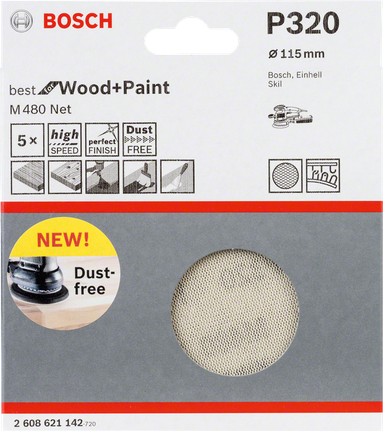 Bosch P320 115 mm slippapper.