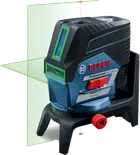 Bosch GCL 2-50 CG lasernivelleringsverktyg med väska och tillbehör.