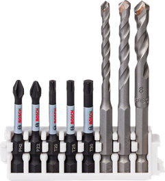 Bosch Hex-9 keramisk borr- och slagborrsats.