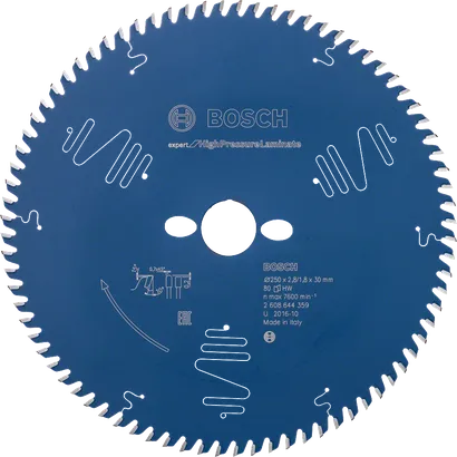 Bosch EX TR T 250x30-80 sågklinga för laminat.