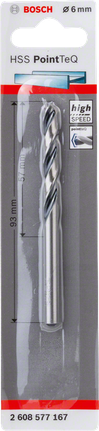 Bosch HSS PointTeQ 6,0 mm borr.