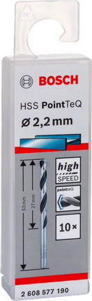 Bosch HSS PointTeQ 2,2 mm borrset.
