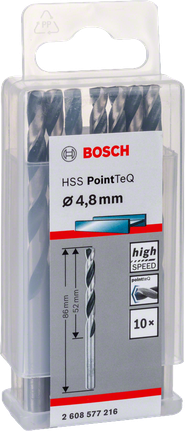 Bosch HSS PointTeQ 4,8 mm borrset.