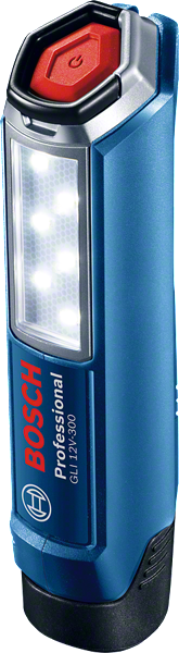 Bosch GLI 12V-300 LED-arbetslampa, kompakt sladdlös design.