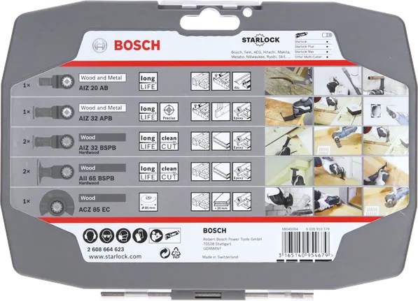 Bosch Starlock trätillbehörsset.