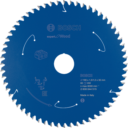 Bosch Expert for Wood cirkelsågblad 190 mm 60T.