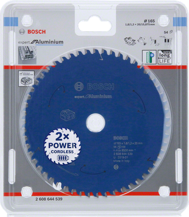Bosch Expert för aluminium 165×1,8×20 T54 sågblad.