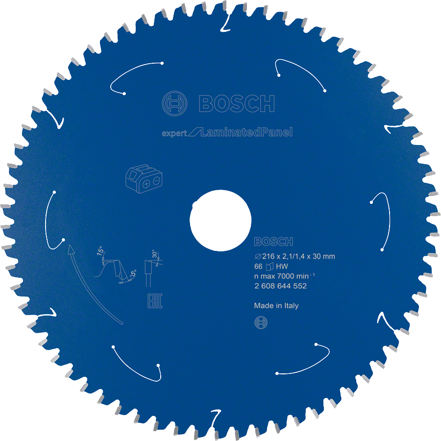 Bosch Expert för laminerad panel 216 mm cirkelsågblad.