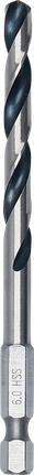 Bosch HSS PointTeQ sexkantsborr 6,0 mm för snabb borrning.