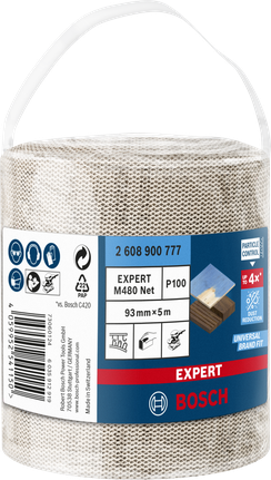 Bosch EXPERT M480 slipnätsrulle 93 mm × 5 m G 100.