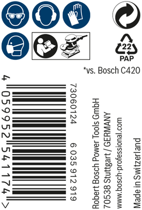 Bosch EXPERT M480 slipnätsrulle 93 mm 5 m G 150.