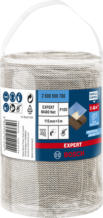 Bosch EXPERT M480 slipnätsrulle 115 mm × 5 m G100.