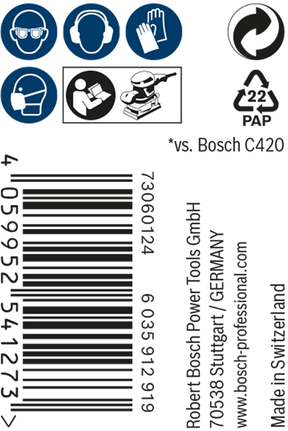 Bosch EXPERT M480 Slipnätrulle 115 mm 5 m G 180.