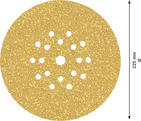 Bosch EXPERT C470 sandpappersskiva 225 mm, 19 hål.