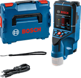 Bosch D-Tect 200 C väggskanner med väska och kabel.