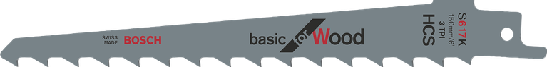 Bosch S617K tigersågblad för träkapning.
