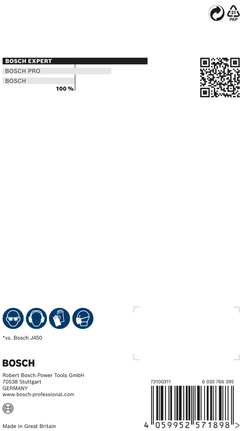 Bosch EXPERT N880 fleece-rondell 115 x 140 mm.