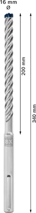Bosch EXPERT SDS max-8X hammarborr 16 mm, 200 mm arbetslängd.