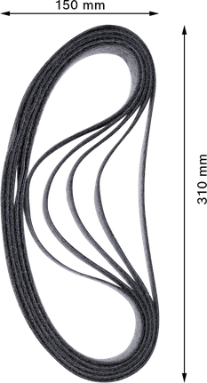 Bosch EXPERT N470 grovslipband 40x760mm 10-pack.