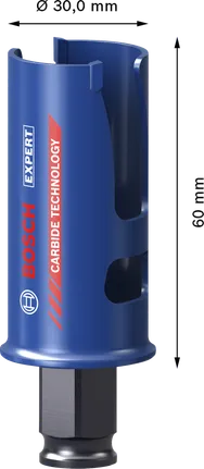 Bosch EXPERT hålsåg för byggmaterial 30 x 60 mm.