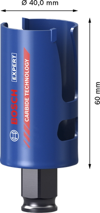 Bosch EXPERT hålsåg för byggmaterial 40 x 60 mm.