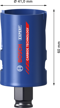 Bosch EXPERT hålsåg för byggmaterial 41x60mm.