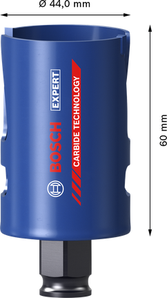 Bosch EXPERT Hålsåg för byggmaterial 44 x 60 mm.