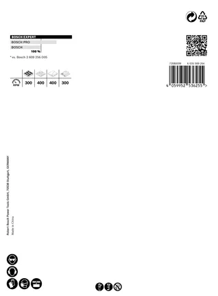 Bosch EXPERT hålsåg för byggmaterial 98 x 60 mm.