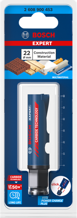 Bosch EXPERT 22×60 mm hålsåg för byggmaterial.
