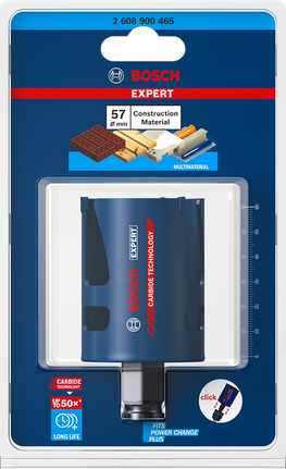 Bosch 57 mm hålsåg för byggmaterial.