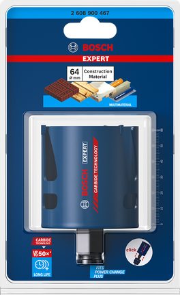 Bosch EXPERT Hålsåg för byggmaterial 64 mm.