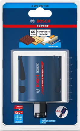 Bosch EXPERT Hålsåg för byggmaterial 65 x 60 mm.