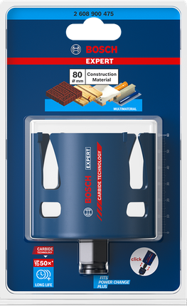 Bosch EXPERT hålsåg för byggmaterial 80 x 60 mm.
