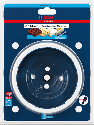 Bosch EXPERT Hålsåg för byggmaterial 114×60 mm.