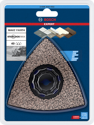 Bosch EXPERT MAVZ 116 RT4 slipplatta 116 mm.