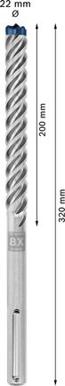 Bosch EXPERT SDS max-8X hammarborr 22x200x320 mm.