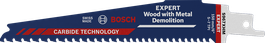 Bosch EXPERT Wood med metallrivningssågblad.