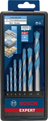 Bosch EXPERT MultiConstruction CYL-9 borrsats 4–12 mm 7 delar.