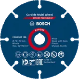 Bosch EXPERT Multimaterial-kapskiva i hårdmetall 76 x 10 mm.