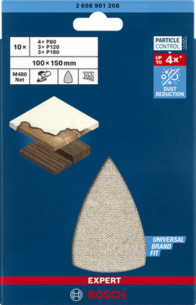 Bosch EXPERT M480 slipnätsset 100×150 mm.