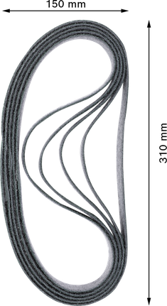 Bosch EXPERT N470 finslipband 40x760mm 10-pack.