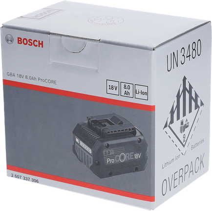 Bosch ProCore 18V 8,0Ah batteripaket.