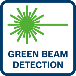 Detektering av grön laserstråle 