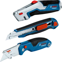 Bosch 3-delat universalknivsset med ergonomiska grepp.