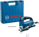 Bosch GST 90 BE sticksåg med väska och sågblad.